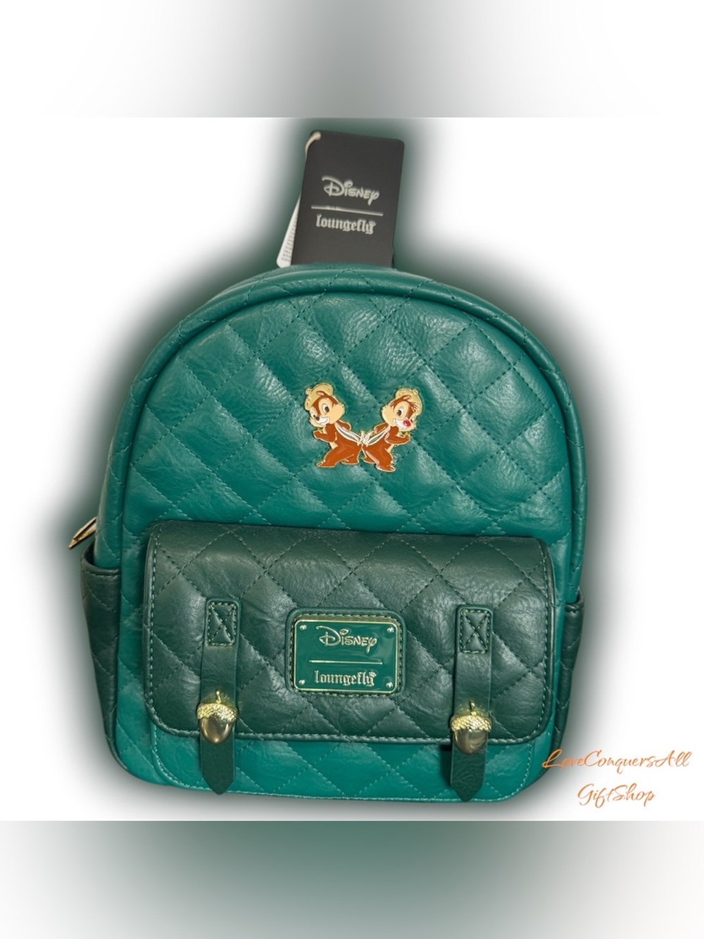 Loungefly Disney Chip & Dale Quilted Mini Backpack